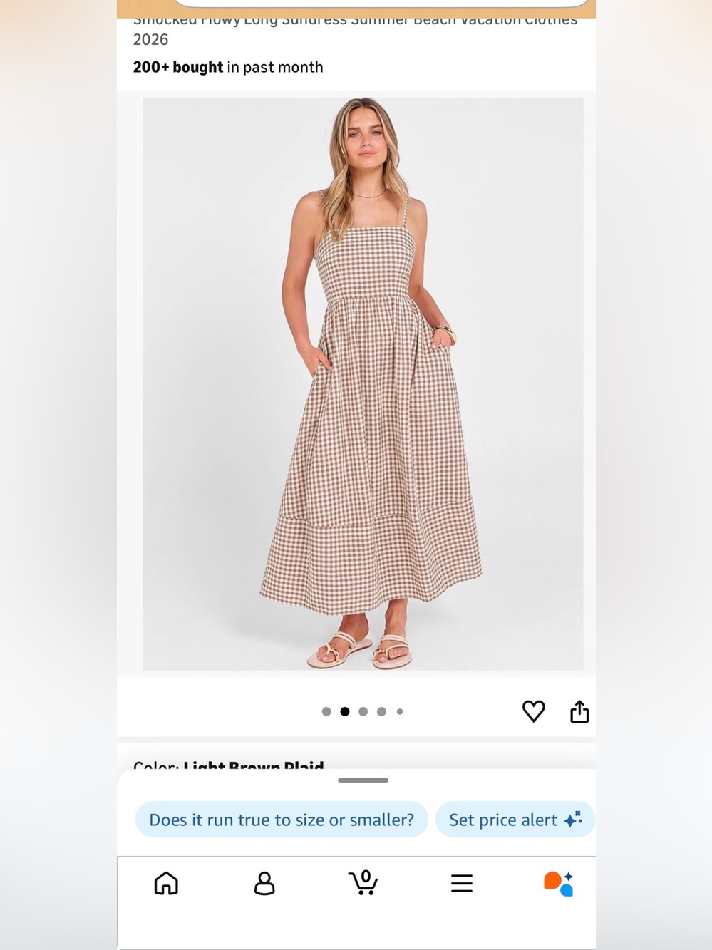 Women’s plaid sundress
